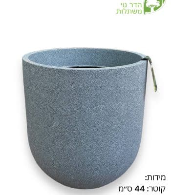 כד דמוי אבן צבע אפור בינוני